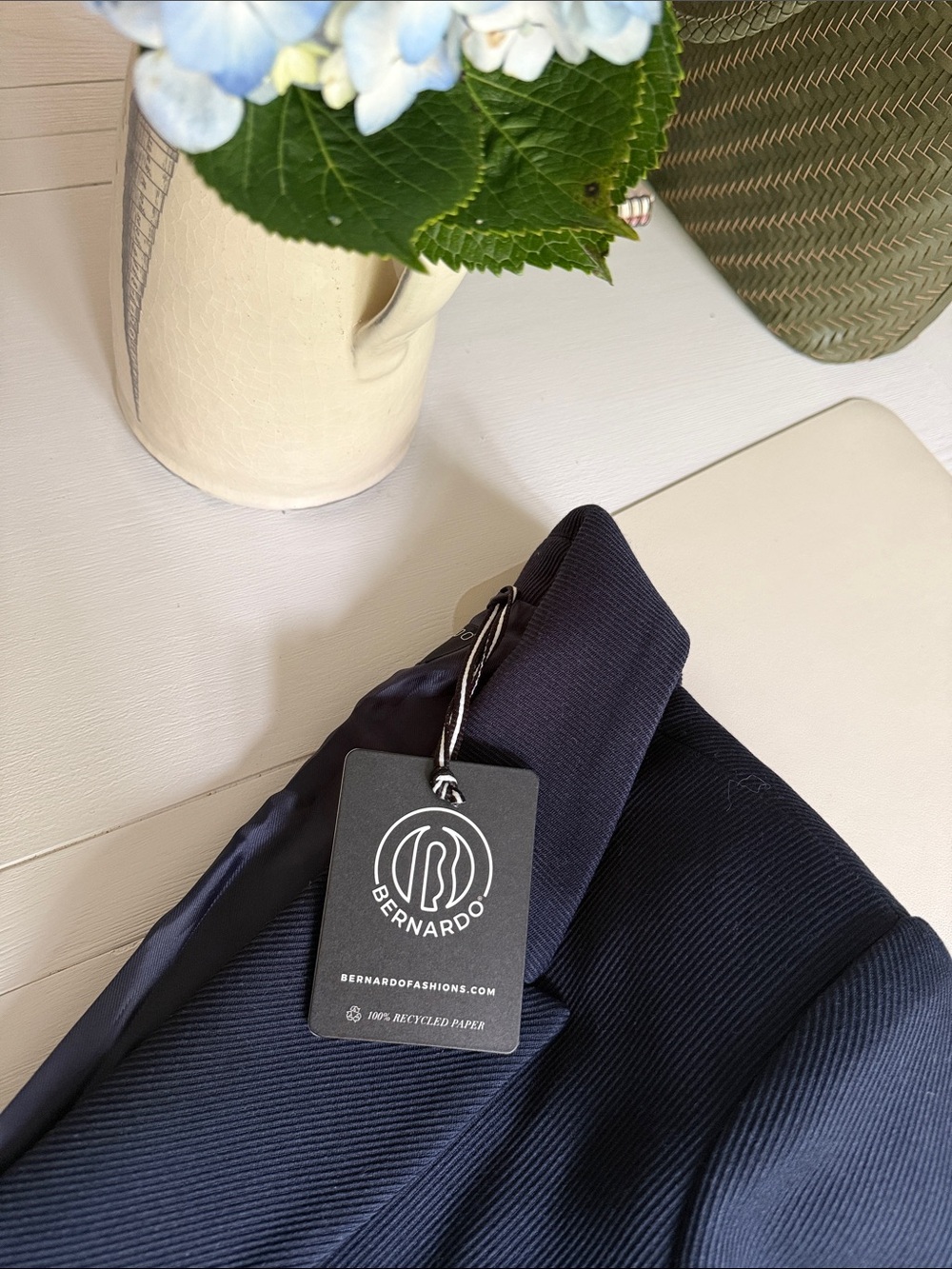 Bernardo Navy Blue Blazer Jacket